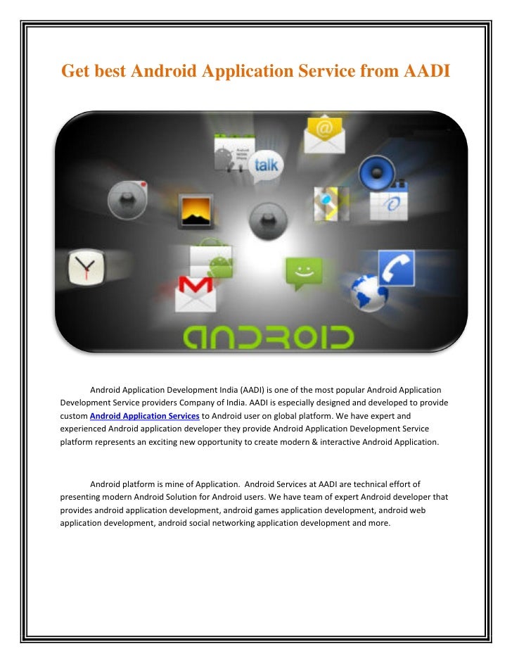 Android application service