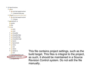 This file contains project settings, such as the build target. This files is integral to the project, as such, it should be maintained in a Source Revision Control system. Do not edit the file manually. 