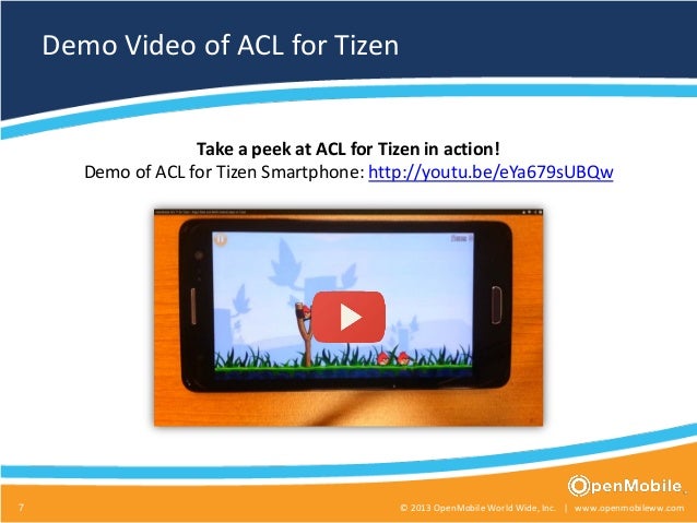 openmobile acl for tizen android apps on tizen openmobile acl for tizen android apps on tizen