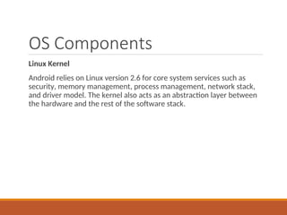 Architecture of android Operating system.ppt