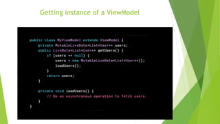 Getting instance of a ViewModel
 