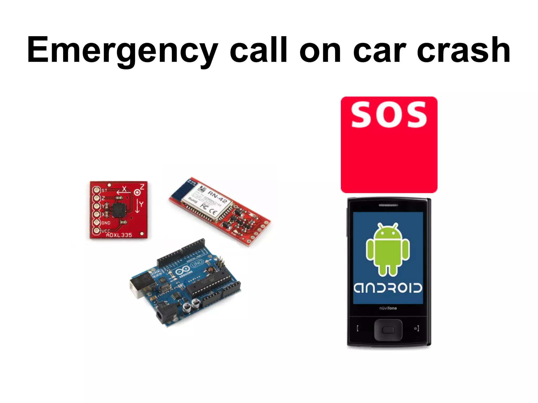 Emergency call on car crash 