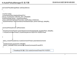Android audio system(audioplicy_service) | PPTX