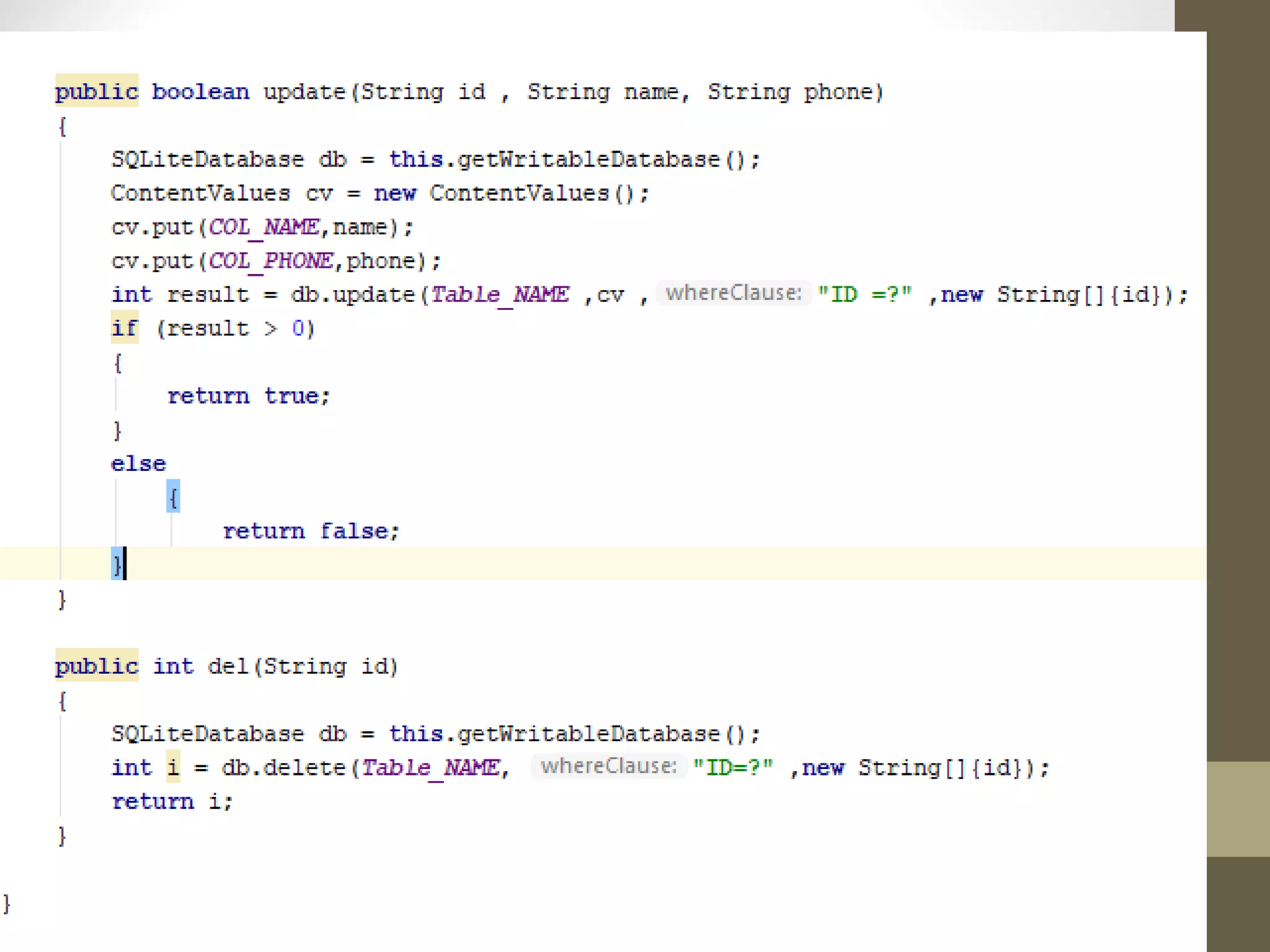 DATA PERSISTENCE IN ANDROID OPERATING SYSTEM