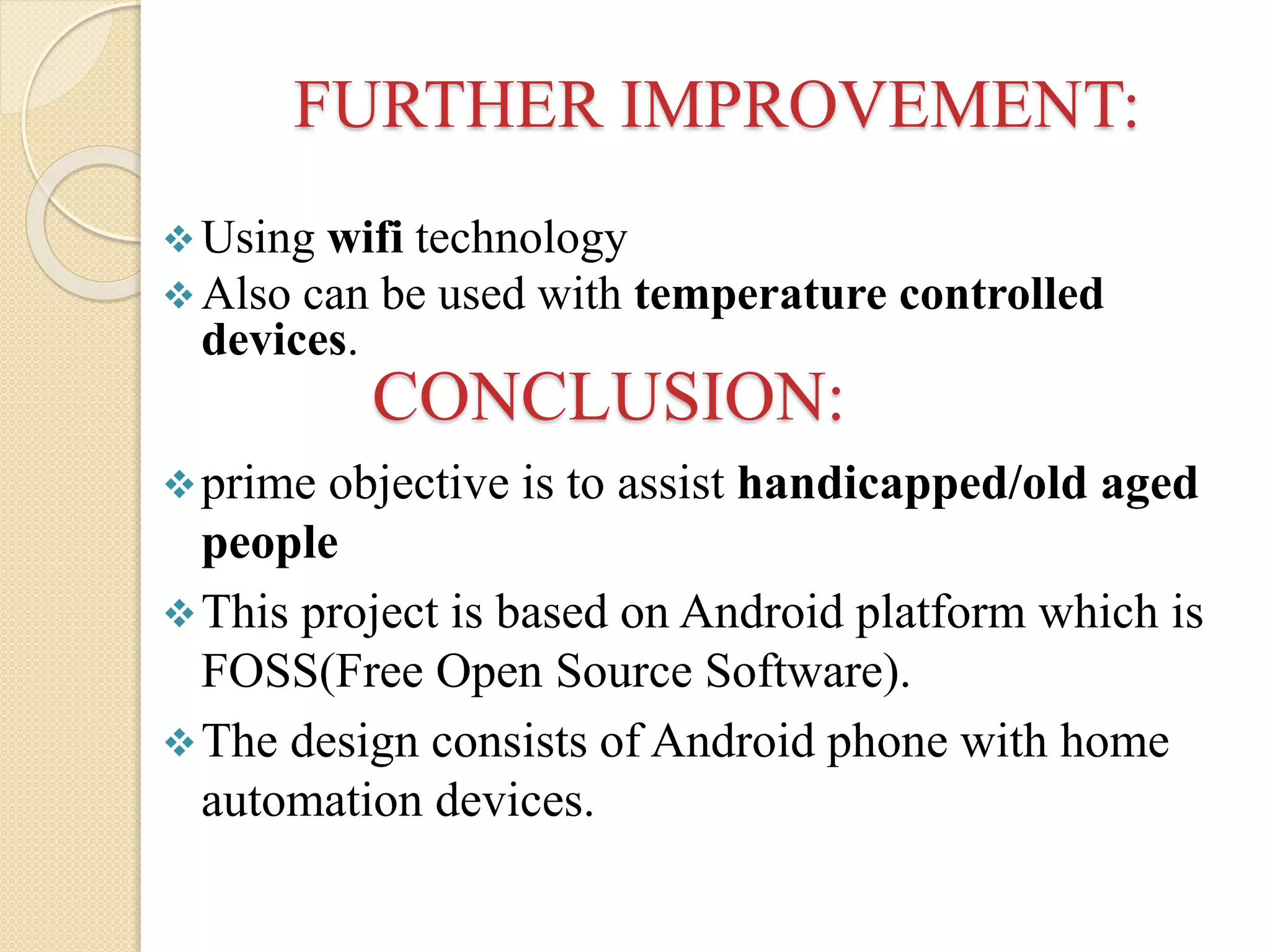 Android based home automation | PPTX