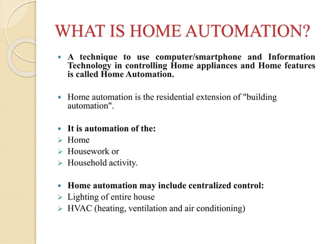 Android based home automation | PPTX
