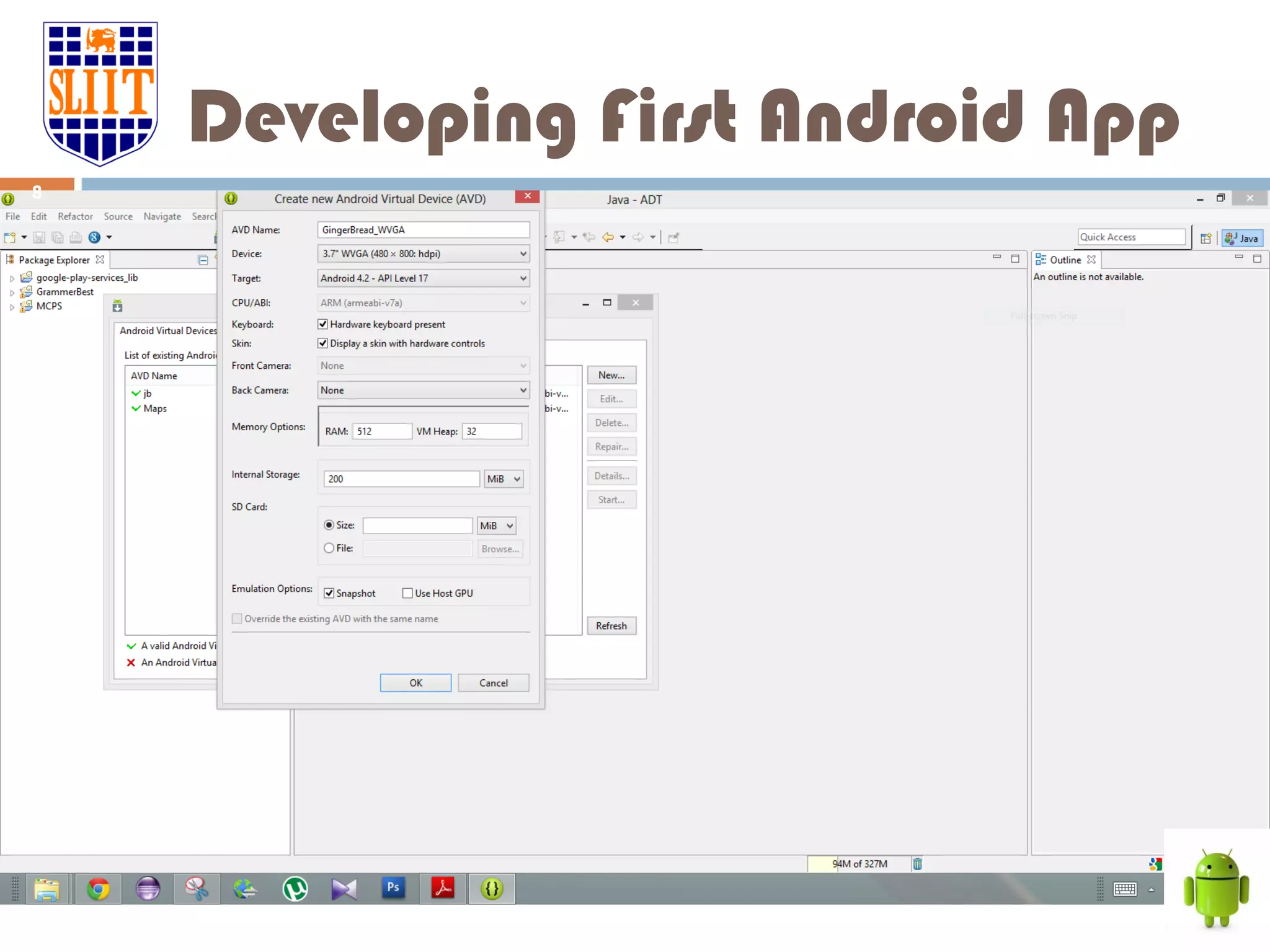 Developing First Android App 8 