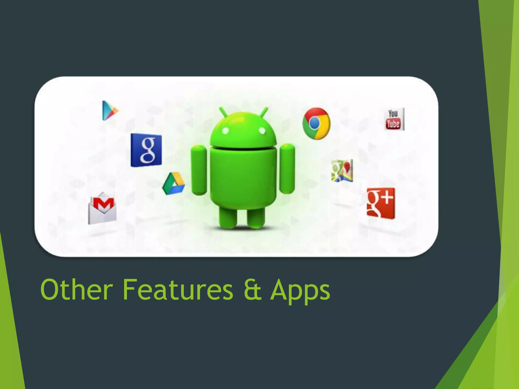Other Features & Apps
 