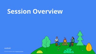 This work is licensed under the Apache 2.0 License
Session Overview
 