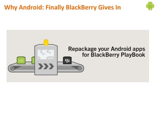 Why Android: Finally BlackBerry Gives In
 