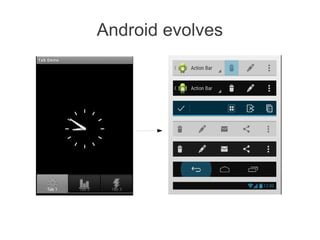 Android evolves
 