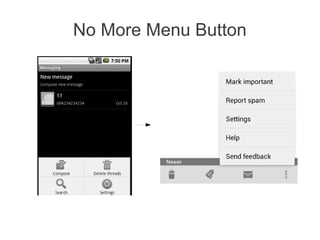 No More Menu Button
 