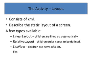 The Activity life-cycle vol2.