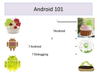 Android 101 נושאיההרצאה: ,[object Object]