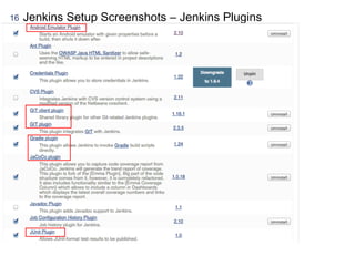 16 Jenkins Setup Screenshots – Jenkins Plugins
 