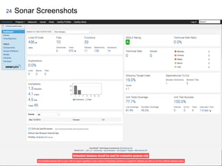 24 Sonar Screenshots
 