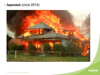 Copyright © 2014 CapTech Ventures, Inc. All rights reserved.
8 Approach (circa 2013)
 