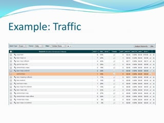 Example: Traffic
 