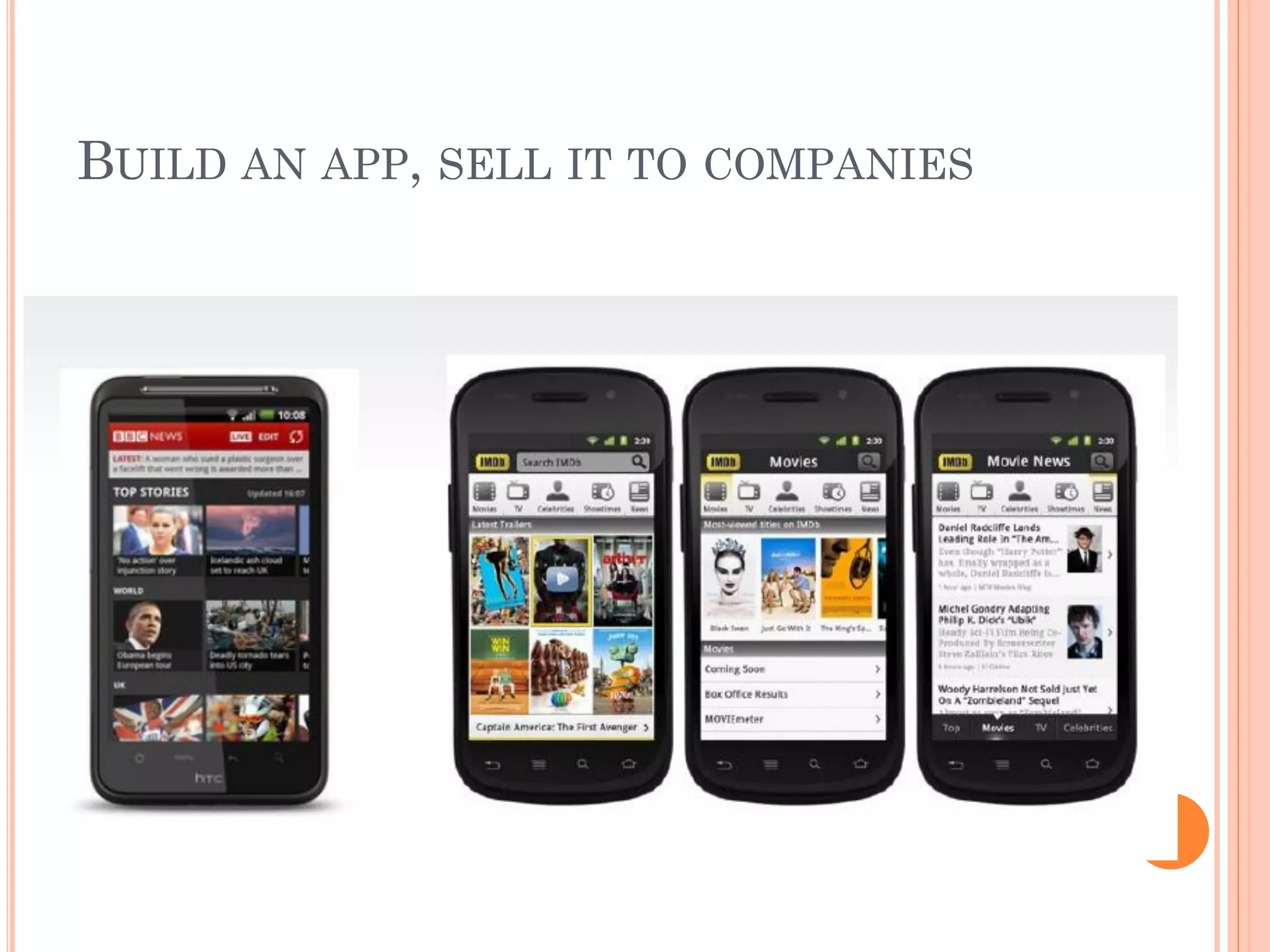 BUILD AN APP, SELL IT TO COMPANIES
