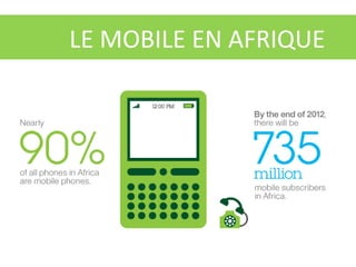 LE MOBILE EN AFRIQUE
 