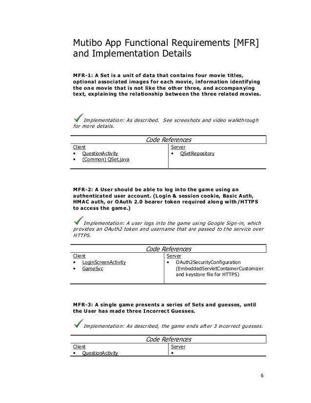 Sample project deliverables report image