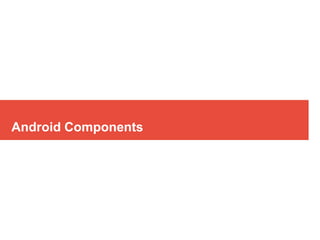 Android Components
 