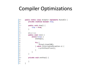 Compiler Optimizations
 