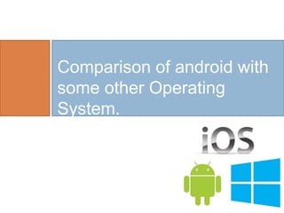 Comparison of android with
some other Operating
System.
 