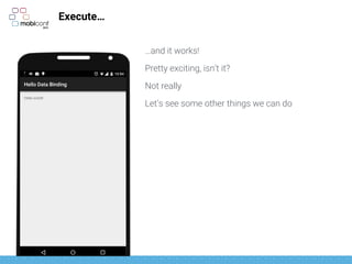 Execute…
…and it works!
Pretty exciting, isn’t it?
Not really
Let’s see some other things we can do
 