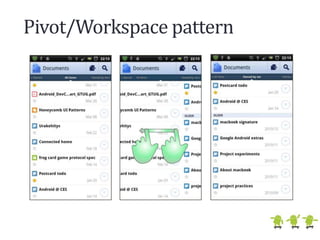 Android design patterns | PPTX | Operating Systems | Computer Software ...