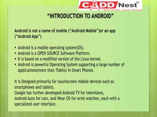 ANDROID DEVELOPER introduction PPT.pptx