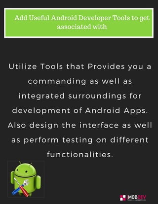 Useful android developer tools to get associated with | PDF