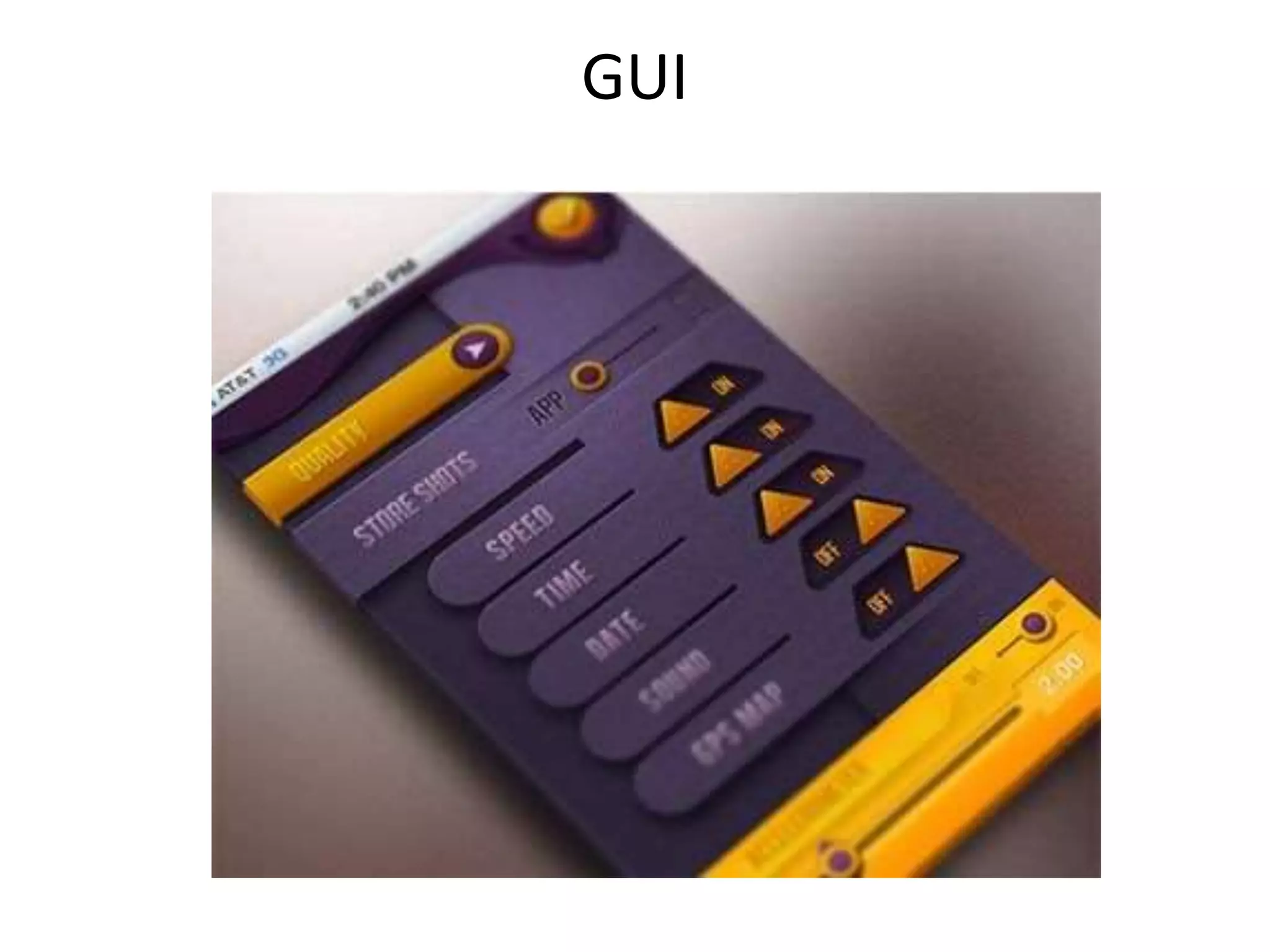 GUI
 