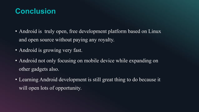 Android development | PPT
