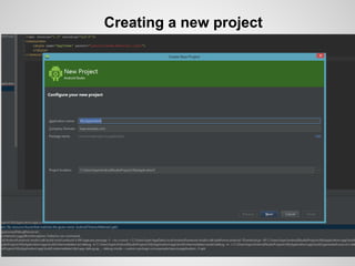 Creating a new project
 