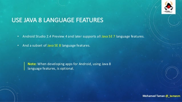 android development powered by java se 8 13 638