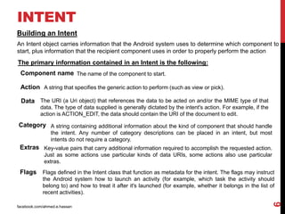 Android development session 2 - intent and activity | PPTX