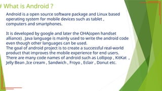 Comprehensive Guide to Android App Development Using Android Studio | PPTX