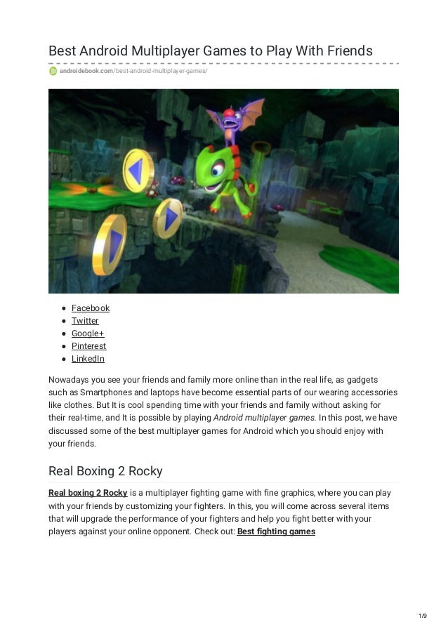 Androidebook.com best android multiplayer games to play with friends