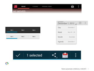 Palestra apresentada no MobCamp - 05.08.2014 25
 