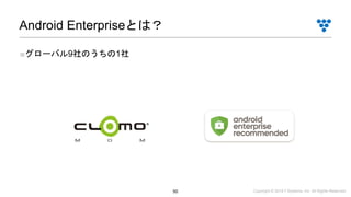 Copyright © 2019 i³ Systems, Inc. All Rights Reserved.50
Android Enterpriseとは？
■グローバル9社のうちの1社
 