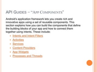 Introduction to Android development - Presentation | PPTX