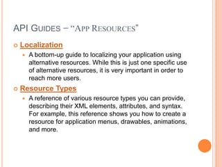 Introduction to Android development - Presentation | PPTX