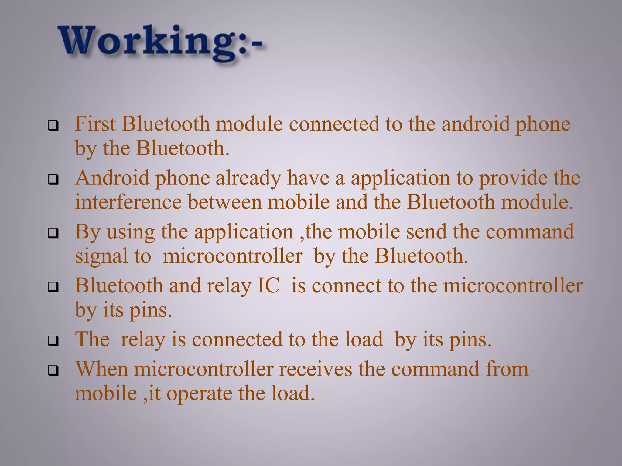 Android Based Home Automation Control | PPTX