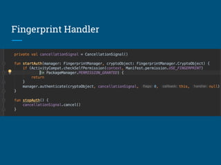 Fingerprint Handler
 