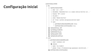 Configuração Inicial
 