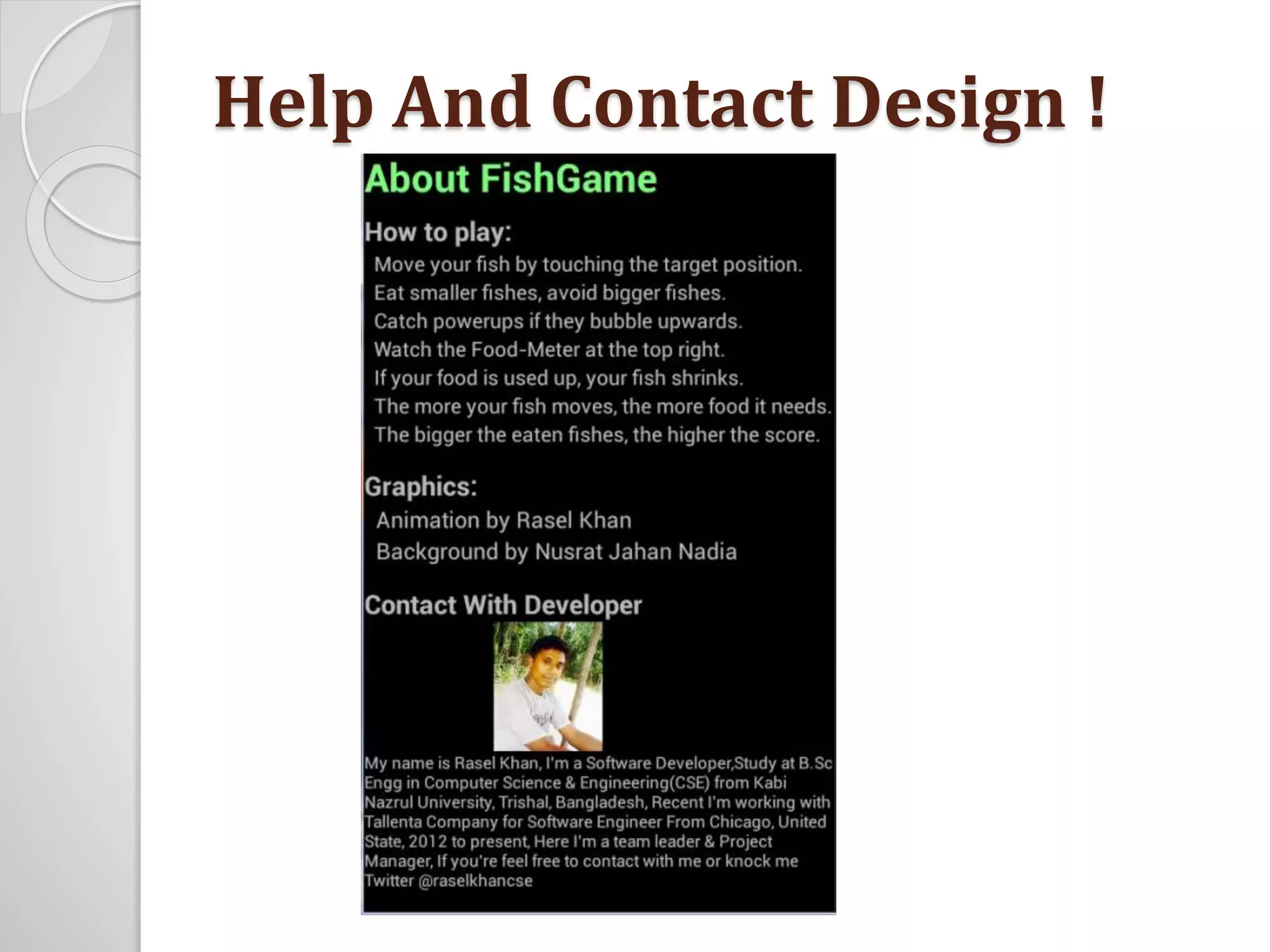 Help And Contact Design ! 
 