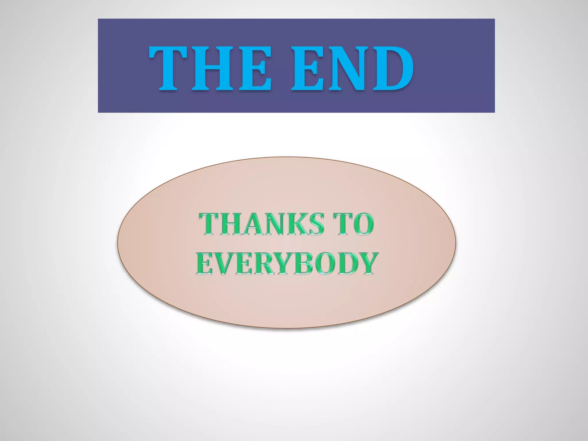 THE END 
