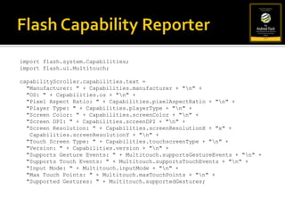 Runs on most smart phones (but not iPhone)Adobe FlashAIR 2.5 released with Android Support