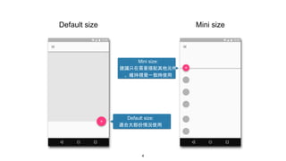 Android Floating Action Button 設計準則 | PPTX